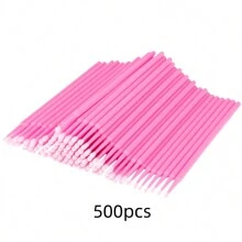 Microaplicadores Descartáveis para Extensões de Cílios - Escovas Aplicadoras Micro Sem Fiapos para Lábios, Varetas de Rímel para Cílios, Dentes, Unhas, Delineador e Cuidados Pessoais (50/100/200/300/500/600/800 peças)