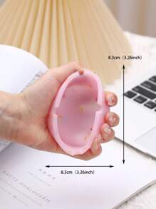 1入組矽膠創意夜光亞克力煙灰缸 - 粉色 - 查看 4