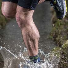 Bridgedale Mens Trail Running Ultralight T2 Merino Wool Sport 3/4 Crew Socks (Blue) - Fast Shipping And Quick Delivery - Blue - View 3