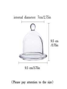 Juego de un solo set de copas de cristal, adornos de vidrio, decoración de escritorio, restaurante de jardín, exhibición de pastelería, Recipientes para frutas y dulces