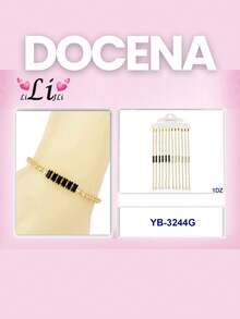 12 Piezas Pulsera Unitalla Varios Colores Ideal Para Todo Tipo De Evento Elegante - Multicolor - Ver 2
