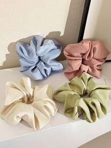 4 chiếc dây buộc tóc bằng satin mềm mại màu xanh dương, trắng, xanh lá cây, hồng dành cho nữ, dây buộc tóc bóng mượt màu trơn thanh lịch, đa năng dùng cho kiểu tóc đuôi ngựa và tạo kiểu tóc hàng ngày, phụ kiện màu hồng, dây buộc tóc scrunchy, phụ kiện trang điểm thường ngày, phụ kiện nhà cửa, phụ kiện tập gym, phụ kiện tóc nữ, dây chun co giãn, phụ kiện làm đẹp tại nhà, phụ kiện tóc. - Nhiều màu - Xem 2