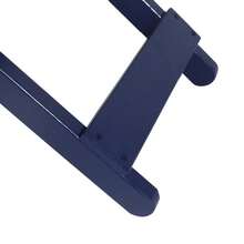 White/Raw Wood/Brown/Dark Brown/Dark Blue Outdoor Folding Wooden Side Table 15" L X 22.75" W X 18.25" H - 藏蓝色 - 查看 7