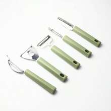 1pc Kitchen Gadgets Set, Melon Slicer, Egg Beater, Carrot Grater, Lemon Zester - Multicolor - View 6