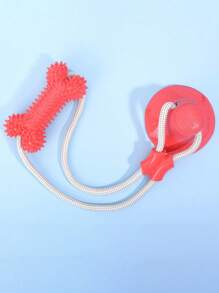 1 Set Pet Dog Toys Anti-Boredom Toys, Chewing Teeth Cleaning Toys, Durable Pull Rope Suction Cup Toys, Pet Supplies