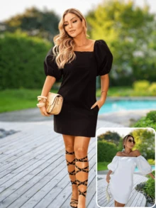 Women Dresses - màu đen - Xem 3