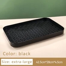 Modern Simplistic Plastic Tea Tray, Small Dry Brewing Tea Serving Tray, Kung Fu Tea Accessory Set With Draining Pan, Home Use - Multicolor - View 17