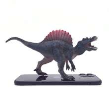 Figuras realistas grandes de dinosaurios jurásicos, colección de juguetes de dinosaurios de goma suave con pintura de colores - Tiranosaurio Rex, Braquiosaurio, Triceratops, Estegosaurio, Pterosaurio, decoración de escritorio en miniatura, regalos de Navidad para niños - Multicolor - Ver 9