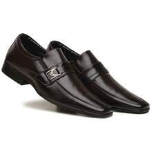 Men's Dress Shoes Kit Comfort Sport Thin Soft Elegant Casual + Belt And Wallet - 咖啡棕 - 查看 3