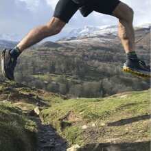 Bridgedale Mens Trail Running Ultralight T2 Merino Wool Sport 3/4 Crew Socks (Blue) - Fast Shipping And Quick Delivery - Blue - View 5