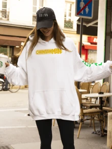 Denji Dem Form Chainsaw Moletom Blouse 0119 - 白色 - 查看 5