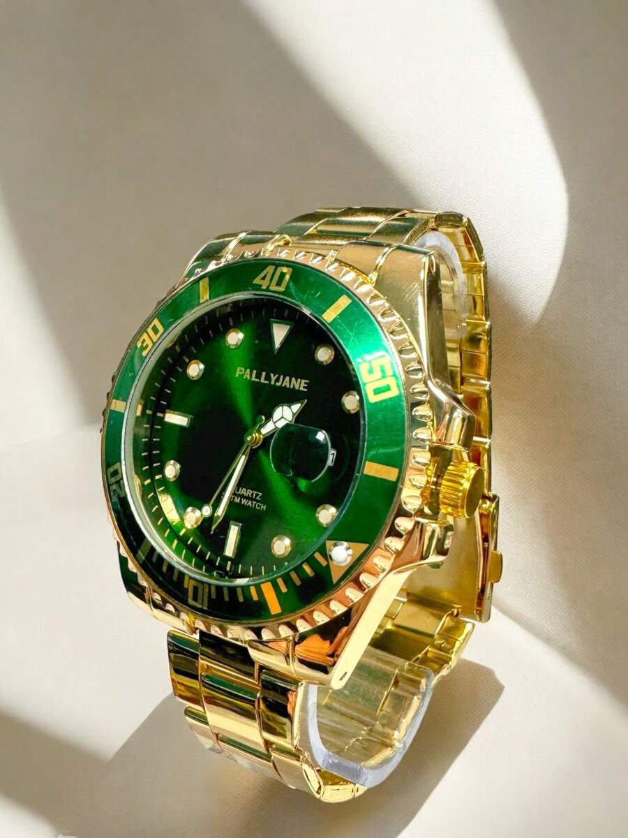 Men's Waterproof Watch Men's Fashion For Gift M50 - Golden Green - View 1