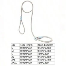 Medium-Large Dog Leash, Universal Safety Buckle Dog Collar & Leash Set, Anti-Pull Walk - Multicolor - View 11