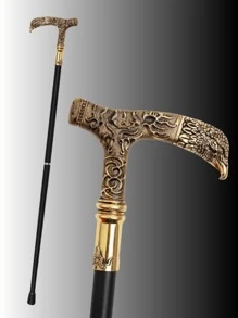 1 chiếc Gậy đi bộ có thể thu vào bằng kim loại có thể thu vào bằng kim loại theo phong cách cổ điển, phụ kiện dành cho quý ông thanh lịch để sử dụng hàng ngày, lễ hội, quà tặng, cosplay và biểu diễn sân khấu Halloween - Nhiều màu - Xem 1