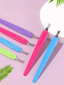 4 piezas de tenedores removedores de piel muerta de color caramelo, aptos para uso diario - Multicolor - Ver 2