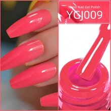 RS NAIL 霓虹发光凝胶指甲油 15g 12 色夏季指甲糖果热红粉色绿黄色凝胶指甲油指甲艺术凝胶清漆美甲霓虹系列 - 玫紅色 - 查看 2