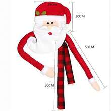 1PC Christmas Tree Toppers Hugger Ornament With Hat Long Scarf Bendable Arm For Home Shopping Mall Party Xmas Decorations,Christmas - Multicolor - View 4