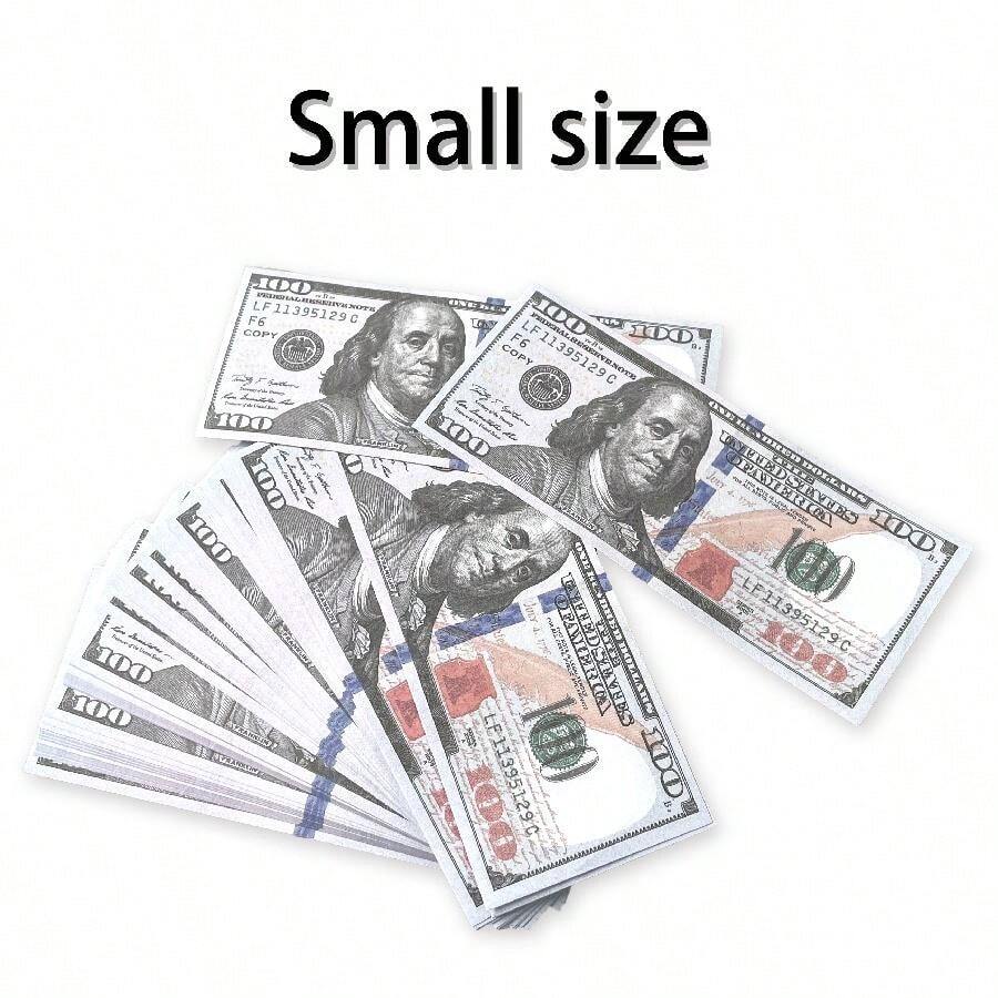 100 Miniature Us Dollar Bills, Replica Props For Magic Tricks, Movies ...