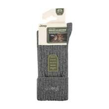 Jeep 2 Pack Ladies Turn Cuff Boot Socks | Performance Polyester Walking Socks (Charcoal / Slate) - Fast Shipping And Quick Delivery - Black - View 2