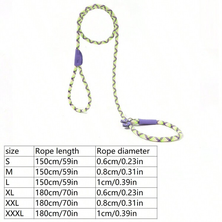 中大型犬牵引绳，通用安全扣狗项圈和牵引绳套装，防拉扯散步 - 彩色 - 查看 17