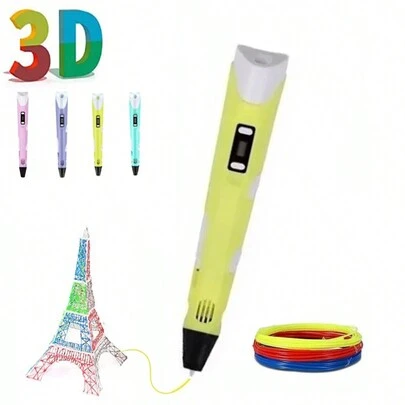 Lápiz 3d Dibujo Pluma Y Recarga , Juguete Infantil Color Fix