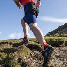 Bridgedale Mens Trail Running Ultralight T2 Coolmax Sport 3/4 Crew Socks (Navy) - Fast Shipping And Quick Delivery - Red - View 6