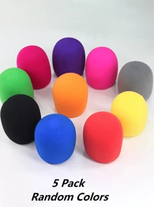 Microphone Cover - Foam Mic Covers Windscreen Suitable For Most Standard Handheld Microphone 5 PCS|2 PCS - Black - View 13