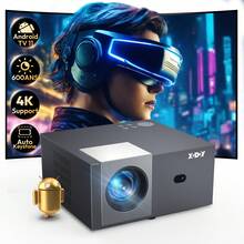 XGODY Android Projector Smart 18000 Lumen 5G WiFi Bluetooth UHD 4K Home Theater - UK Plug(220-240V) - View 1