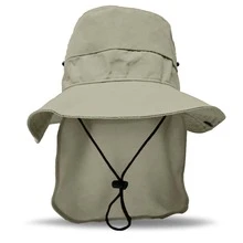 Sombrero de Legionario o Cazador con Capa de protección del Sol - Beis - Ver 5