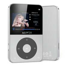 64GB MP3 Player With Bluetooth, 2.3'' Horizontal Screen Classic Multifunctional Music Player With Speaker, FM Radio - Silver - View 1
