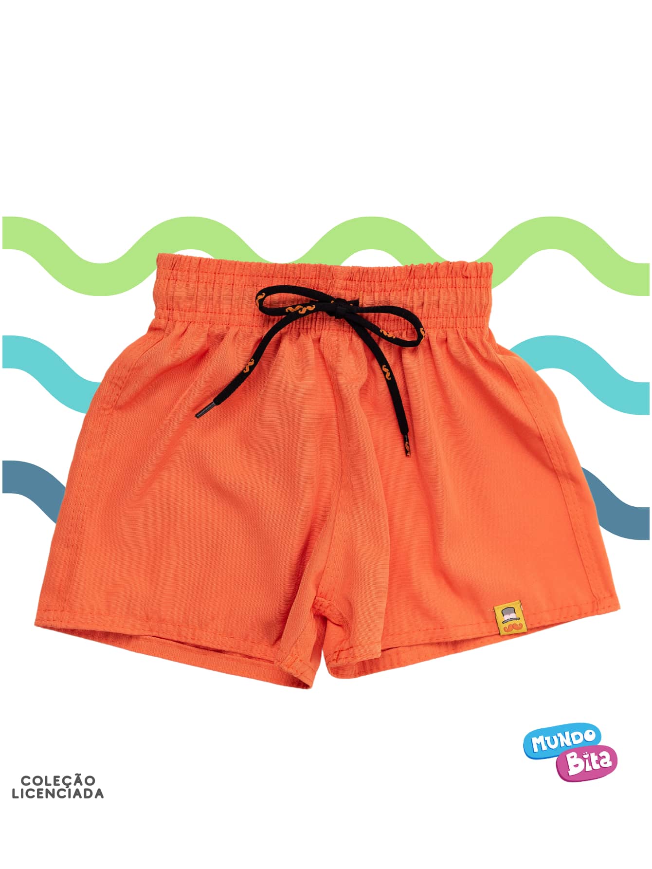 Original Men's Shorts Printed Mundo Bita Premium Polyester Quick Drying - trái cam - Xem 1