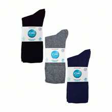 IOMI 6 Pack Mens Non Elastic Bamboo Diabetic Socks (BNG) - Fast Shipping And Quick Delivery - Multicolor - View 2