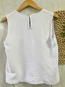 Women's Blouse Dune Regatta Top With Button - White - View 3
