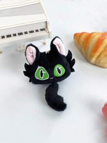 1个可爱卡通猫尾巴钥匙扣，简约黑白设计，百搭日常配饰，趣味背包/书包装饰，学生、朋友、情侣、节日、毕业、旅行的理想礼物 - 彩色 - 查看 6