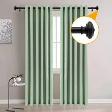 1 套金属窗帘杆，装饰性强且易于安装的窗帘杆，防水防锈铁/不锈钢，坚固承重，直径 1 英寸，多节可拆卸可调节，适用于卧室、浴室、客厅、厨房窗户的多功能窗帘轨道 - 彩色 - 查看 8