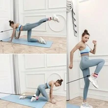 Faixas Elásticas Ajustáveis, Com Argolas em Forma de D Duplas, Tira de Treinamento de Força de Perna de Academia, Acessório de Exercícios de Tornozelo Envolto, Equipamento de Fitness, Acessórios de Academia