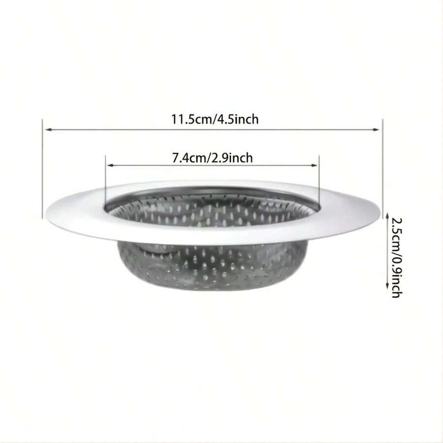 2pcs Kitchen Sink Strainers, Stainless Steel Sink Drain Filters, Extra
