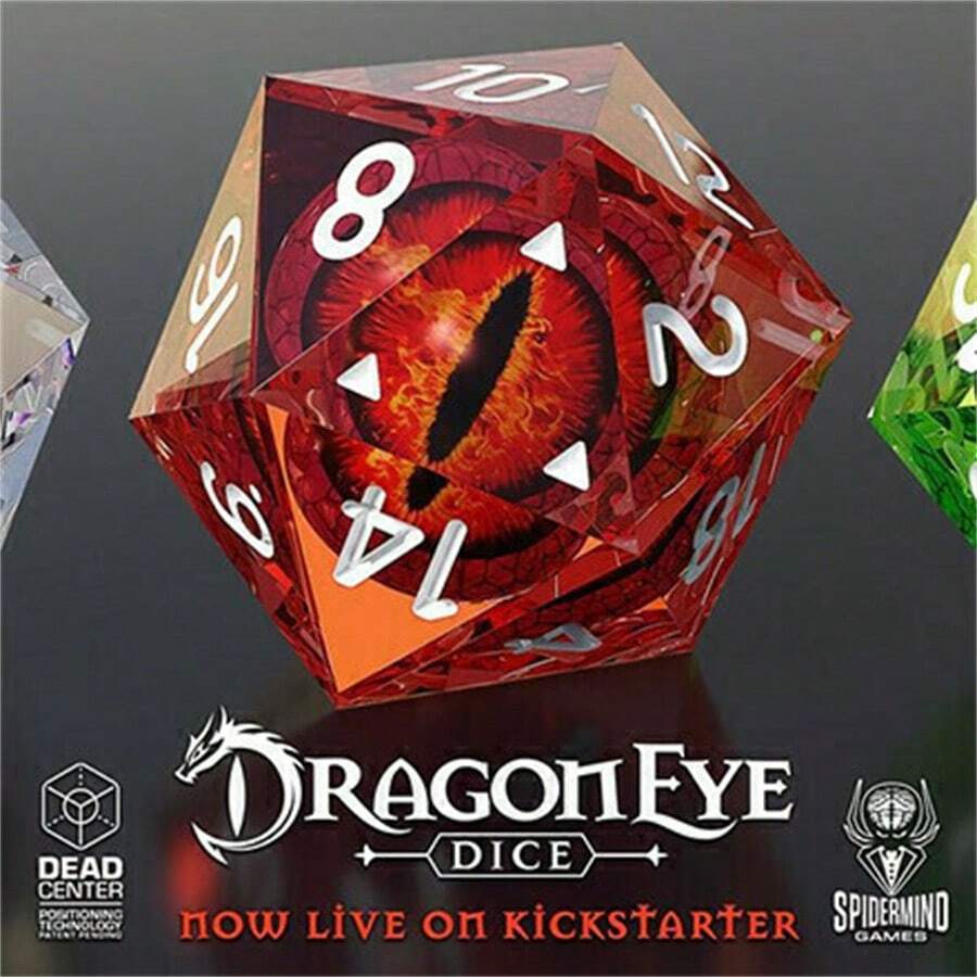 1 Peça Conjunto de Dados de Dragão Olho de Resina ARUOHHA, Dados Líquidos Facetados Múltiplos Conjunto de Dados Roxos Afiados para RPG D&D