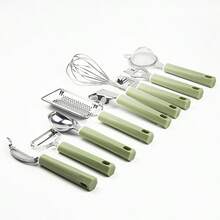 1pc Kitchen Gadgets Set, Melon Slicer, Egg Beater, Carrot Grater, Lemon Zester - Multicolor - View 8