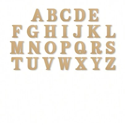 1 件木制英文字母装饰件，适合家庭、客厅、接待台最佳礼物