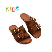 CHILDREN'S BIRKEN Girls Flat Sandal - 駝色 - 查看 3