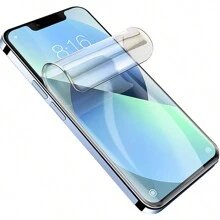 NETONBOX.COM Mica Hidrogel Nano tecnología, Para iPhone Delantera, Flexible Uso Rudo Antigolpes. ¡ Mejor que el cristal templado! - transparente - Ver 2