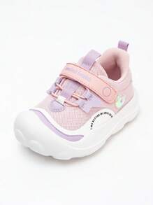 mini bala Boys And Girls Wide-Head Non-Slip Comfortable Mesh Shoes - Pink - View 4
