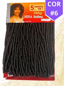 Nina Softex Original Dread Crochet Curly Hair Bundle 360 Grams 5 In 1 - Marrón Mocha - Ver 2
