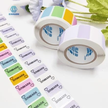 SINMARK 1 Roll Of 800pcs Blank Sticker Labels, Colorful Thermal Adhesive Paper, Editable & Printable, Multi-Purpose Label Suitable For Stores & Home - 2.5X1.5cm-type a - View 2