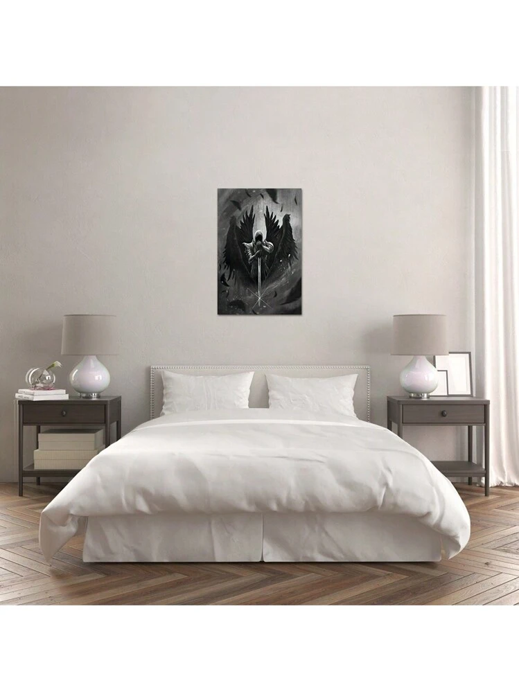 Divertente decorazione da parete per bagno con animali con procione in vasca nera e bianca con animali su tela, stampa artistica da parete, poster procione, per bagno, casa, senza cornice, 20 x