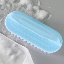 三面柔性刷鞋刷,長柄和手持洗衣鞋子刷 - 藍色 - 查看 4