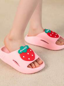 Cloud Flip Flop Fruit Slide Children's Youth Fashion Girl - Hồng - Xem 5