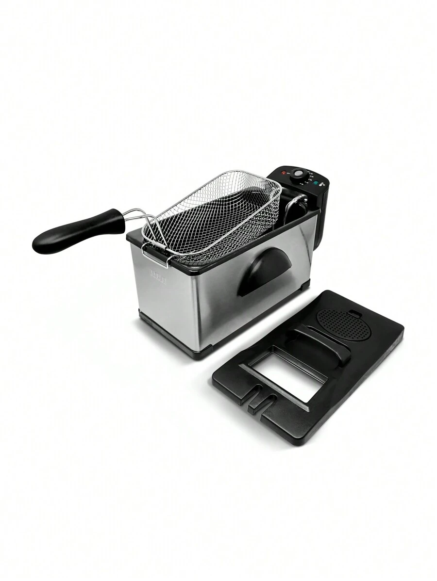 RCA RC-DF303 Stainless Steel Electric Fryer - Grey - View 1