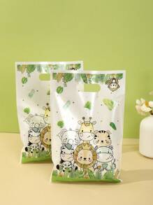 10/20/50 件丛林动物派对主题礼品袋生日派对包装袋丛林生日装饰派对礼品用品 - 彩色 - 查看 1